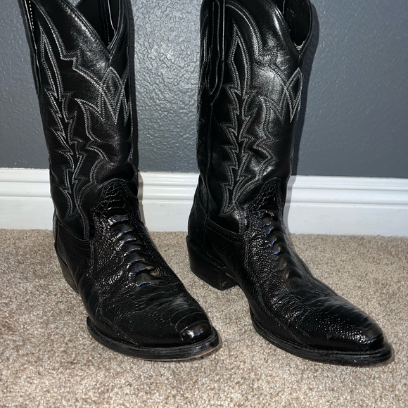 JB Dillon Shoes Jb Dillon Genuine Ostrich Cowboy Boots Poshmark